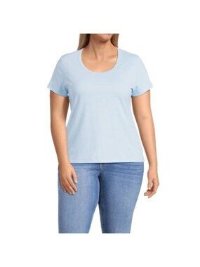 No Boundaries Scoop Tee Tshirt Womens XL LIght Blue New Summer Casual